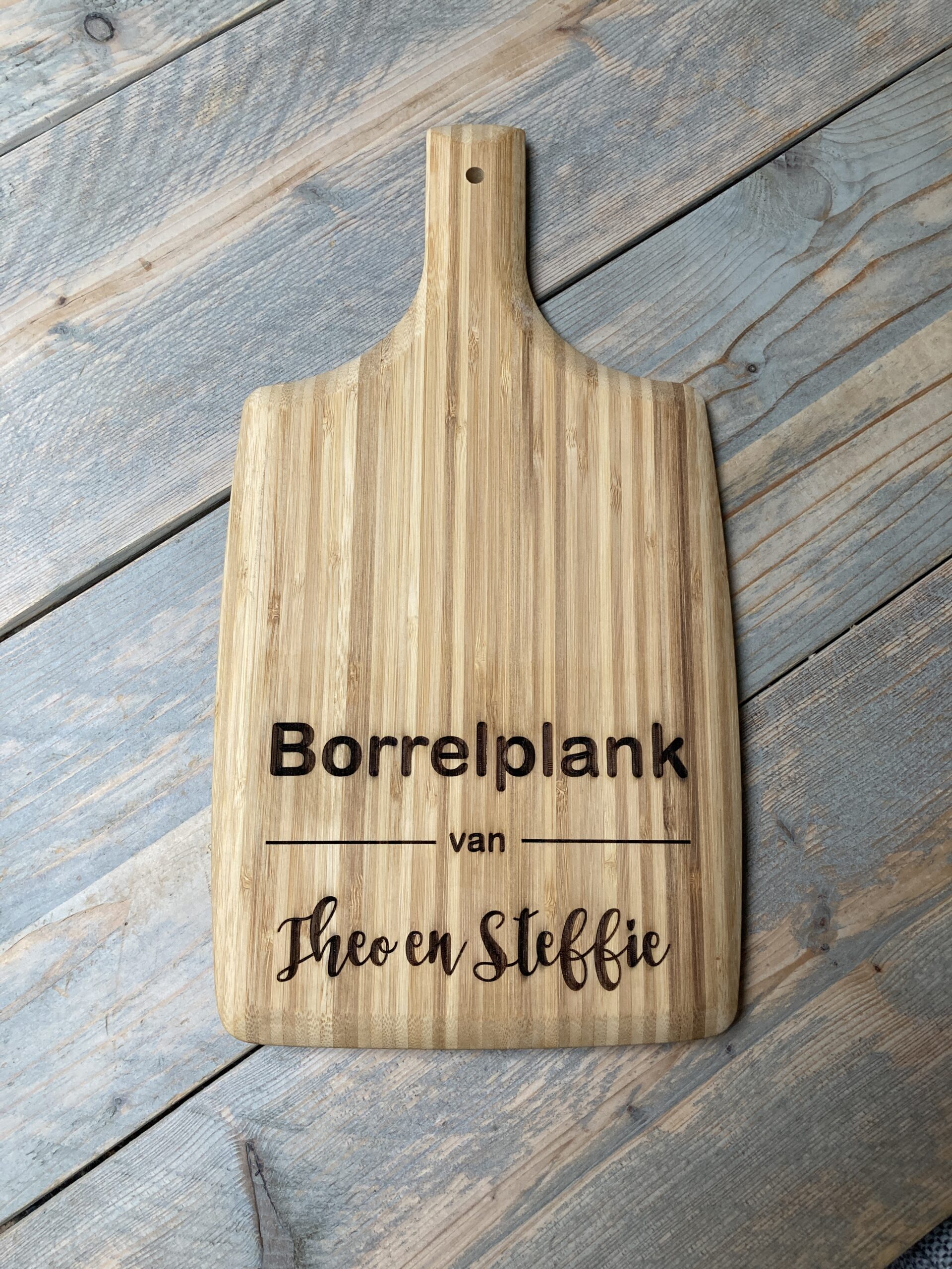 Gepersonaliseerde Borrelplank met Lasergravure - Afbeelding 5
