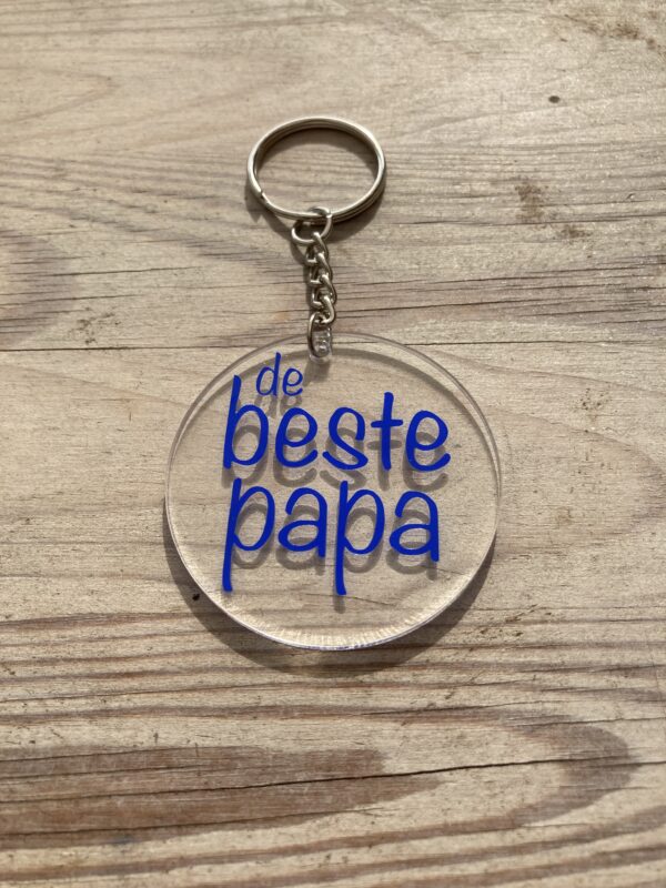 Sleutelhanger 'beste papa' - Afbeelding 3